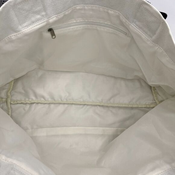 Vintage Disney Large Canvas Tote Bag Flower Peace Silhouette Mickey Hippy Boho - Picture 9 of 13